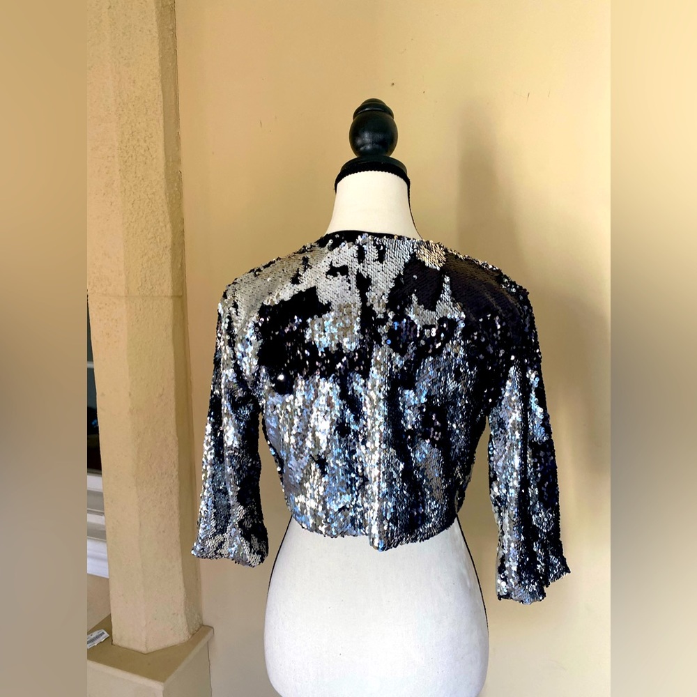 Sequin crop top